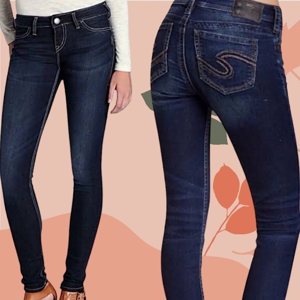 Silver Jeans Suki Jegging Dark Wash Jeans W25xL31 Mid-rise New with Tags